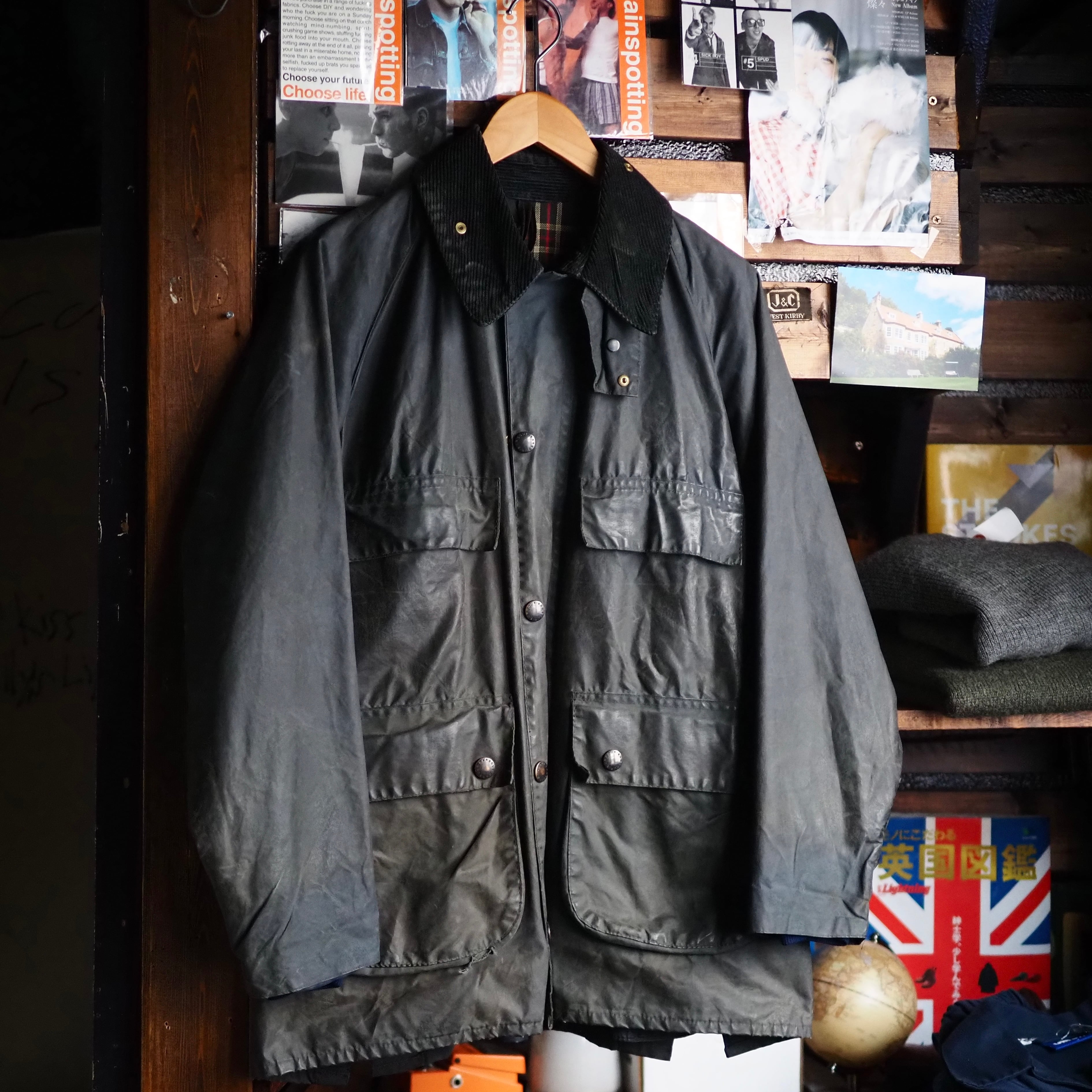 4 Pockets! UK 1988's Vintage Barbour BEDALE size 36 イングランド製