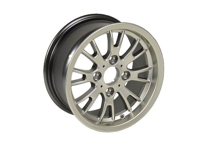 30W033B アルミホイール、8J x 13"、アポロ、ハイパワーシルバー、Ford PCD