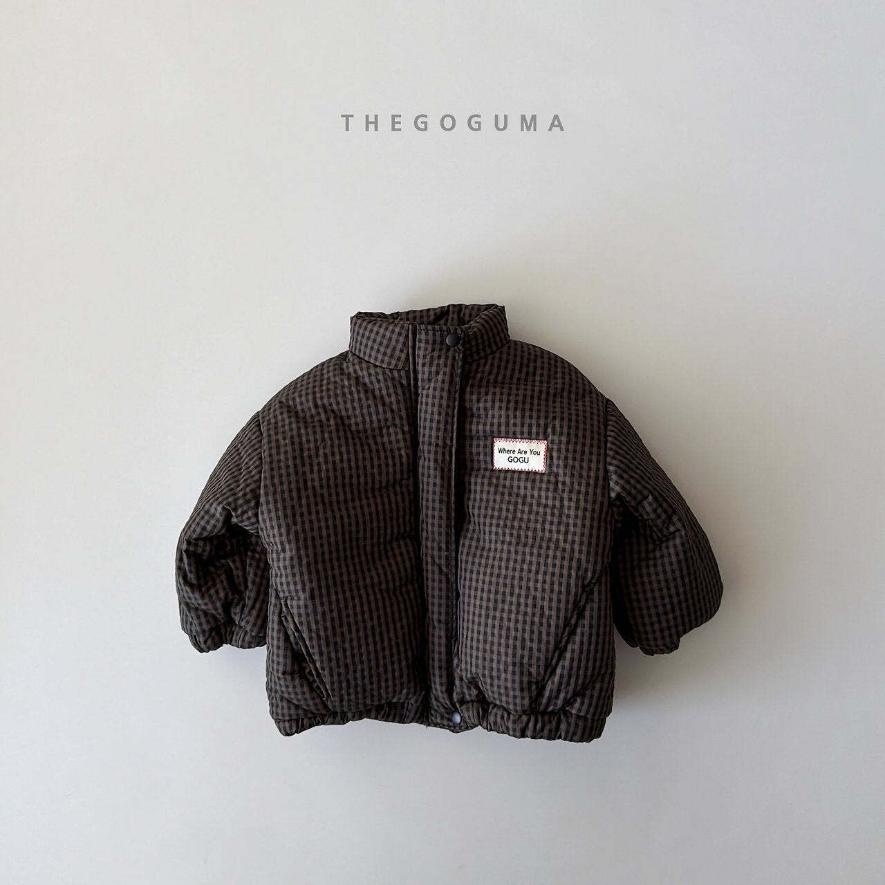 【取寄】THE GOGUMA チェック中綿ジャンパー|冬服|韓国子供服