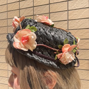 VINTAGE 50's 60's flower design hat