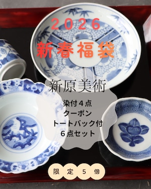 新春福袋 2026 豪華染付４点 次回使えるクーポン・トートバック付