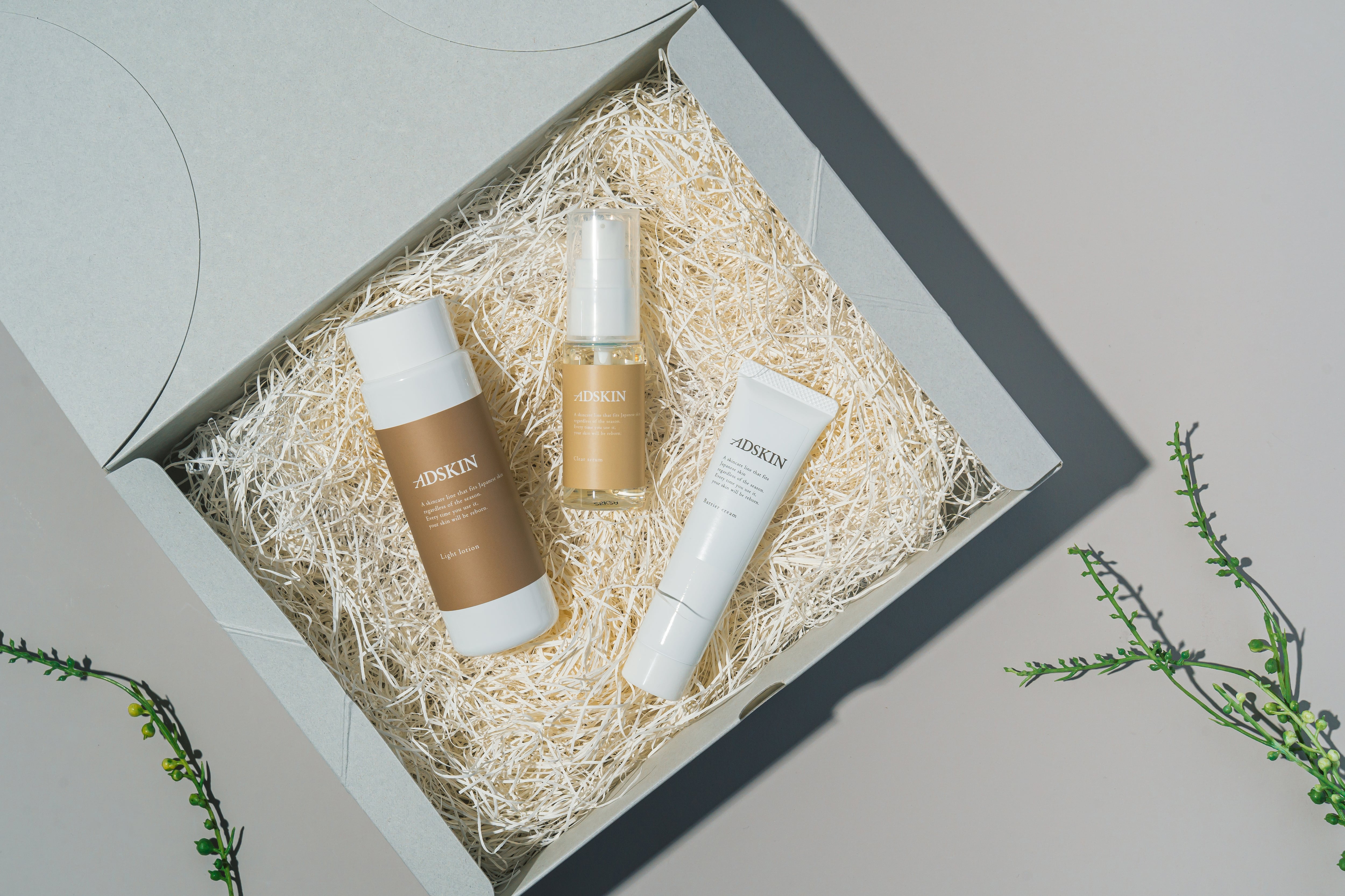 【定期便2ヶ月】ライトローション、クリアセラム、バリアクリーム