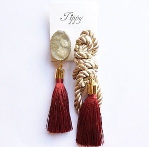 rope tassel pierce / earring