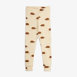 【26AW】minirodini(ミニロディーニ)Elephant shrew aop leggings beige(80-86/92-98/104-110)レギンス スパッツ ねずみ