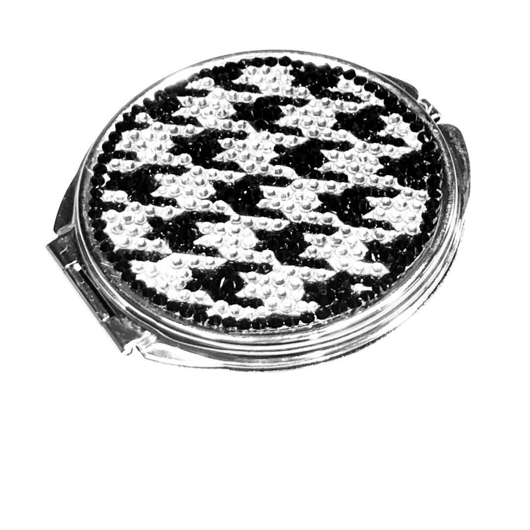 千鳥格子柄 コンパクトミラー | デコショップ ASUTOREIA