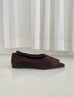 【新作5%OFF・3日間】Sharp Flat Shoes_2colors
