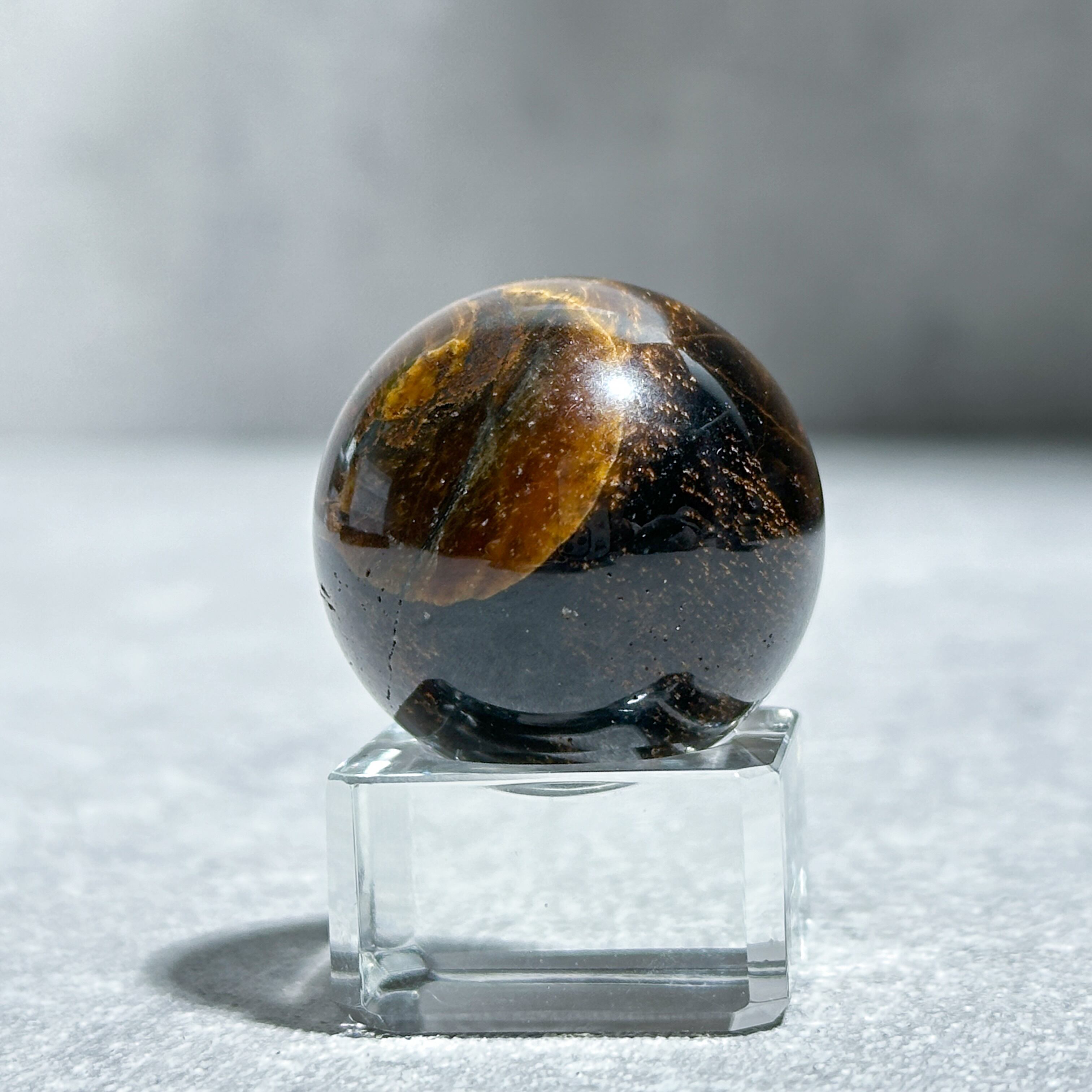 タイガーアイ スフィア（丸玉）15◇Tiger's eye◇天然石・鉱物
