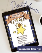 【DIGITAL & PRINTABLE PLANNER】モルモット星柄