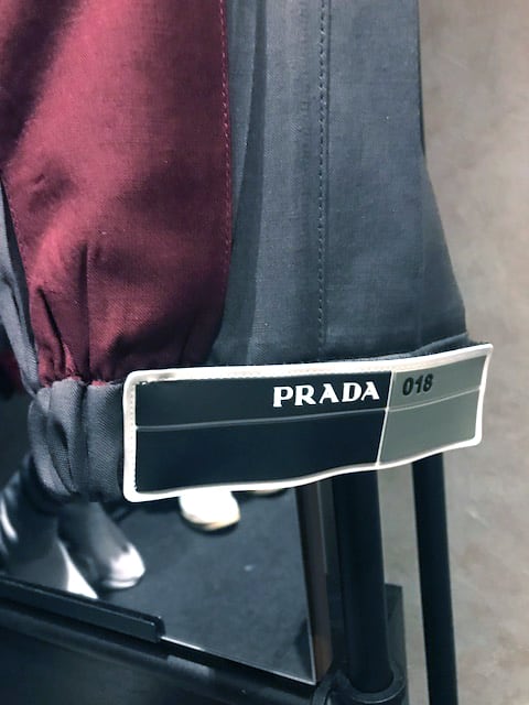 18SS☆PRADA プラダ contrasting band pants ブランドロゴ 裾テープ