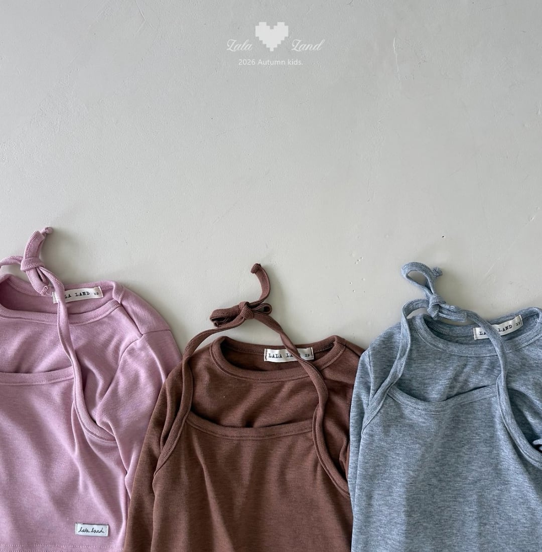 送料無料【予約】/  kidsホルターTシャツ /lalaland