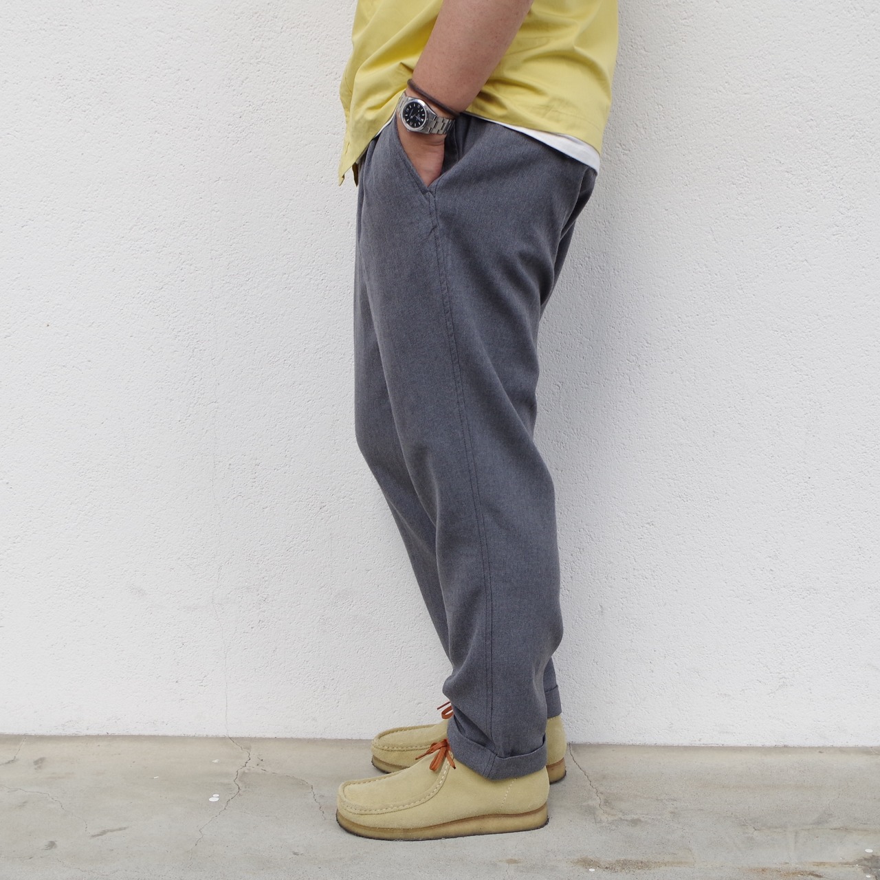 SAGE DE CRET   9/10 Length Two-Tuck Tapered Pants