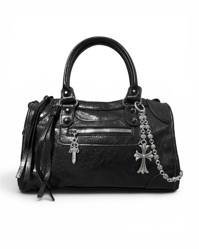 BLACK RETRO BAG2【CROSS DECO】