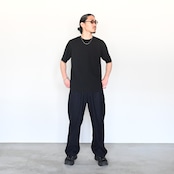 山内(ヤマウチ)ウールメッシュクロス・ワンタックスラックス 洗い加工スタイル