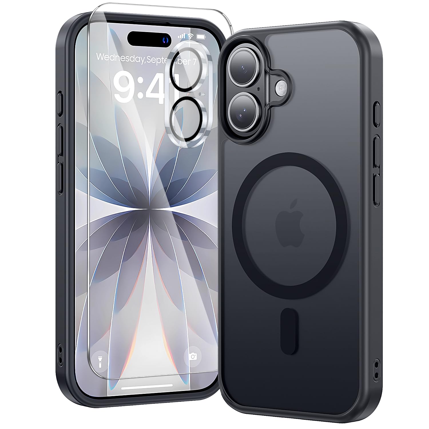 Kingbus iPhone 17 ケース ブラック MagSafe対応 3点セット