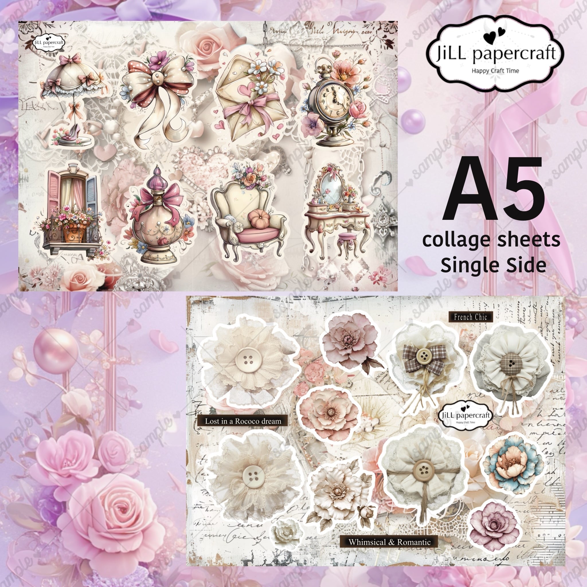 unichoco x jiLL】A5コラージュシートセット 2nd anniversary | JiLL