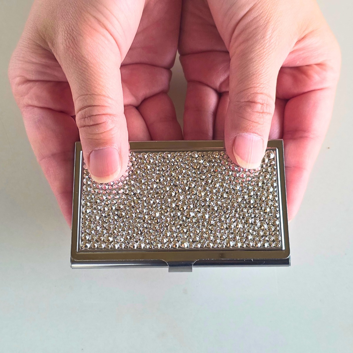 名刺入れ デコ SWAROVSKI 名入れ オーダー キャバ嬢 キラキラ 高級感 e6973581b15a99059fbff722a6f16b