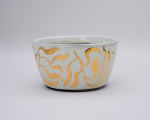 KINSAI POT / 金彩絵付鉢 (一点物)