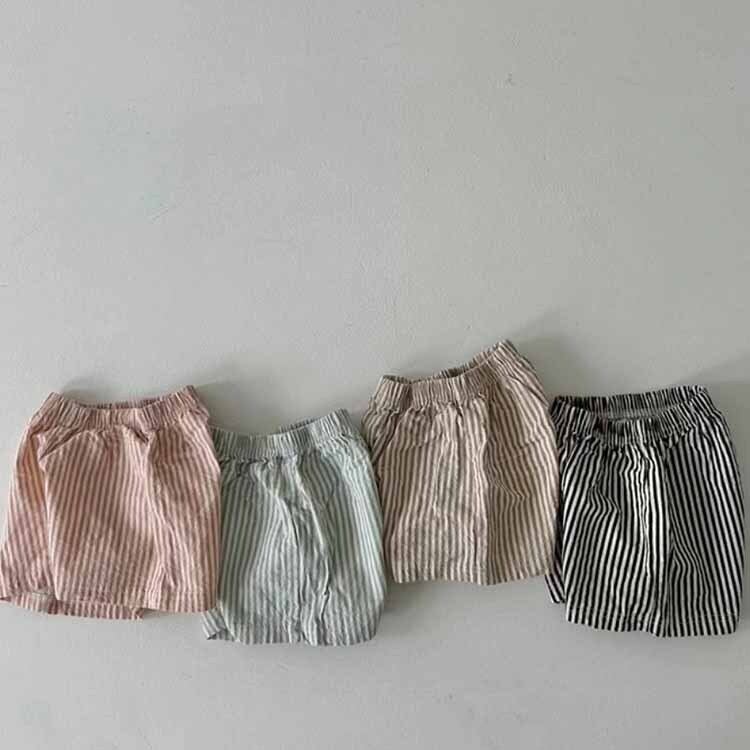 【BABY】韓国風 ストライプショートパンツ