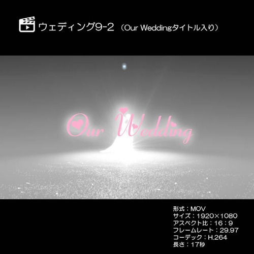 ウェディング9-2 （Our Weddingタイトル入り）