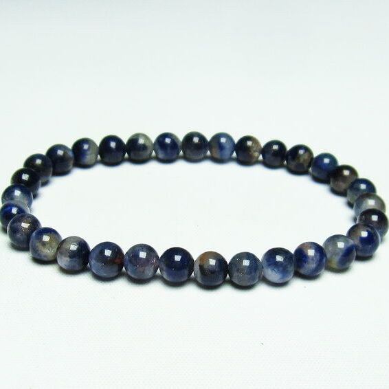 デュモルチェライトインクォーツ ブレスレット 6mm 一点物 メール便送料無料 [M便 1/10] 111-20585