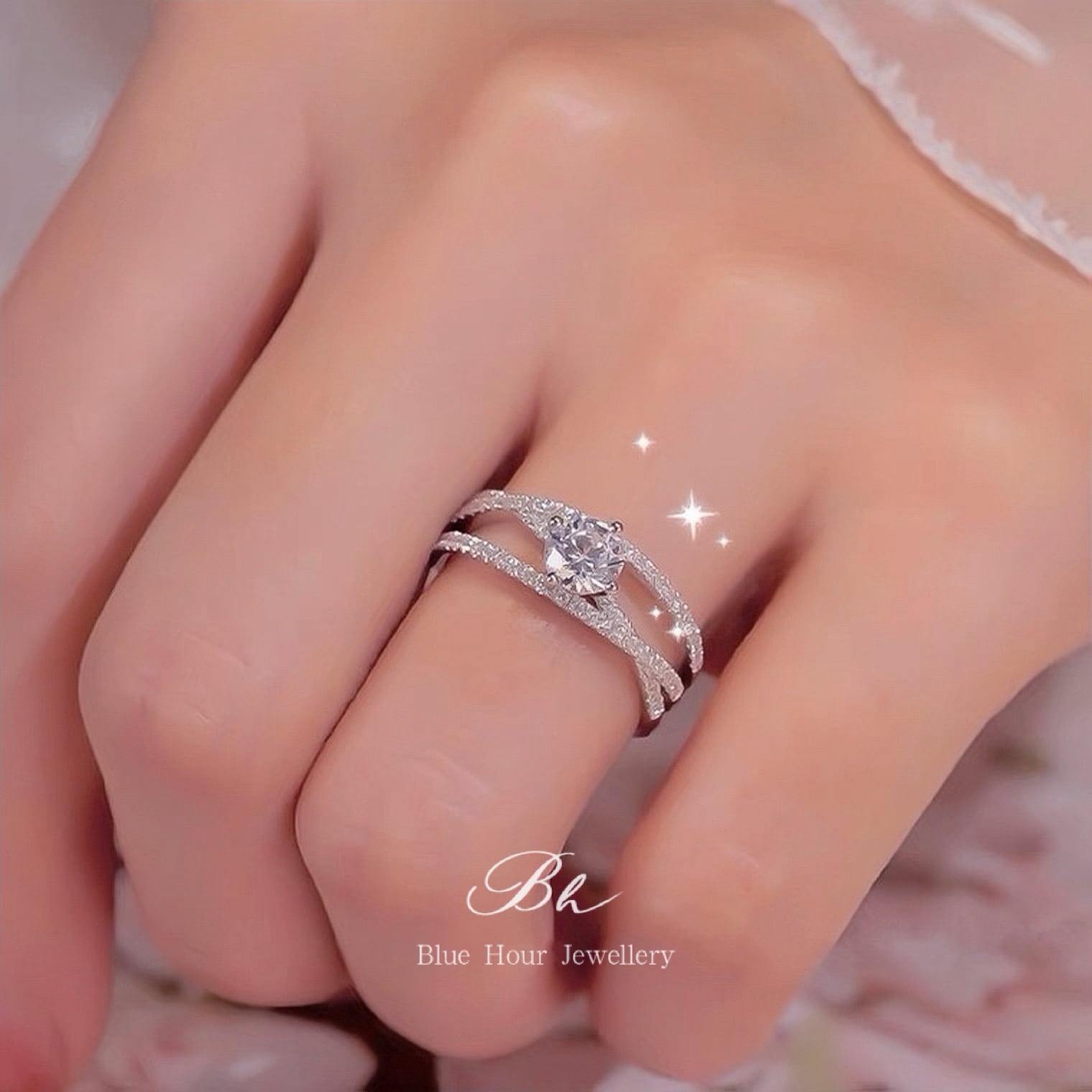 品質重視』高級モアッサナイトリング 『品質重視』高級モアッサナイト