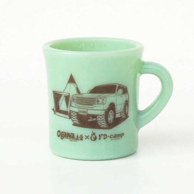 【Olde Milk Glass】ランクル ogawa×FD-campマグカップ ジェード