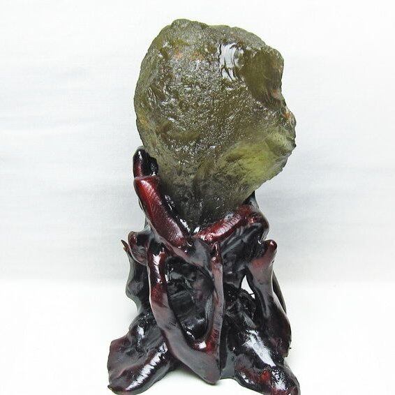 1.4Kg リビアングラス 原石 台座付属 一点物 199-962