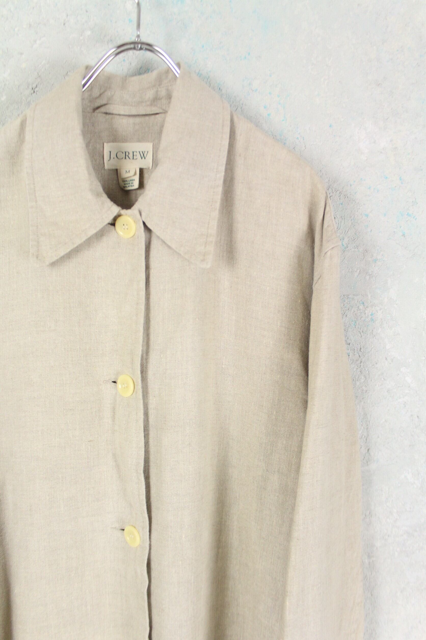 J.CREW 生成りカラー リネンジャケット【FF-3577】 | cv