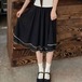 2色/配色ステッチシフォンフレアスカート ・78574