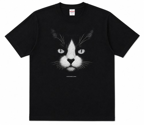 ハチワレ猫Tシャツ