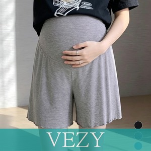 マタニティペチコート 薄手 ペチパンツ お腹巻き付きマタニティウェア アジャスター付き タップパンツ ハイウエスト ショートパンツ 産前産後ゆったりマタニティ服 下着 アンダーウェア VEZY ベジー ItemNo.【23966371】
