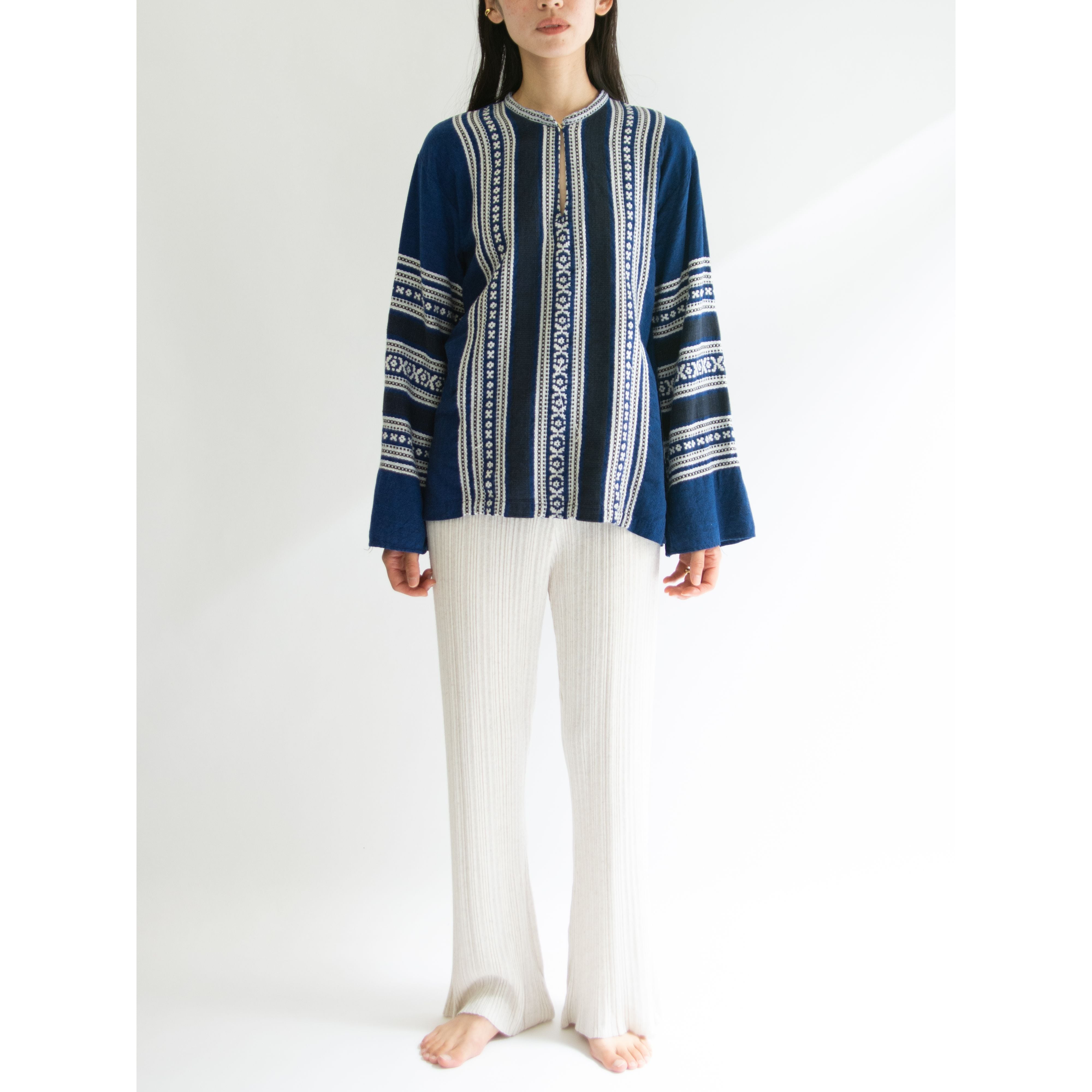 【LA GREGA】Made in Greece Cotton-Fibran Pullover Shirt（ギリシャ製 コットンプルオーバーシャツ）
