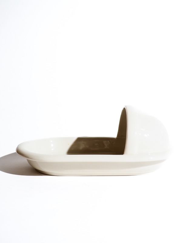 Ceramic container for a pit toilet