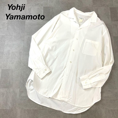 Yohji Yamamoto ヨウジヤマモト オープンカラー デザインシャツ