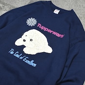 seal print sweat navy