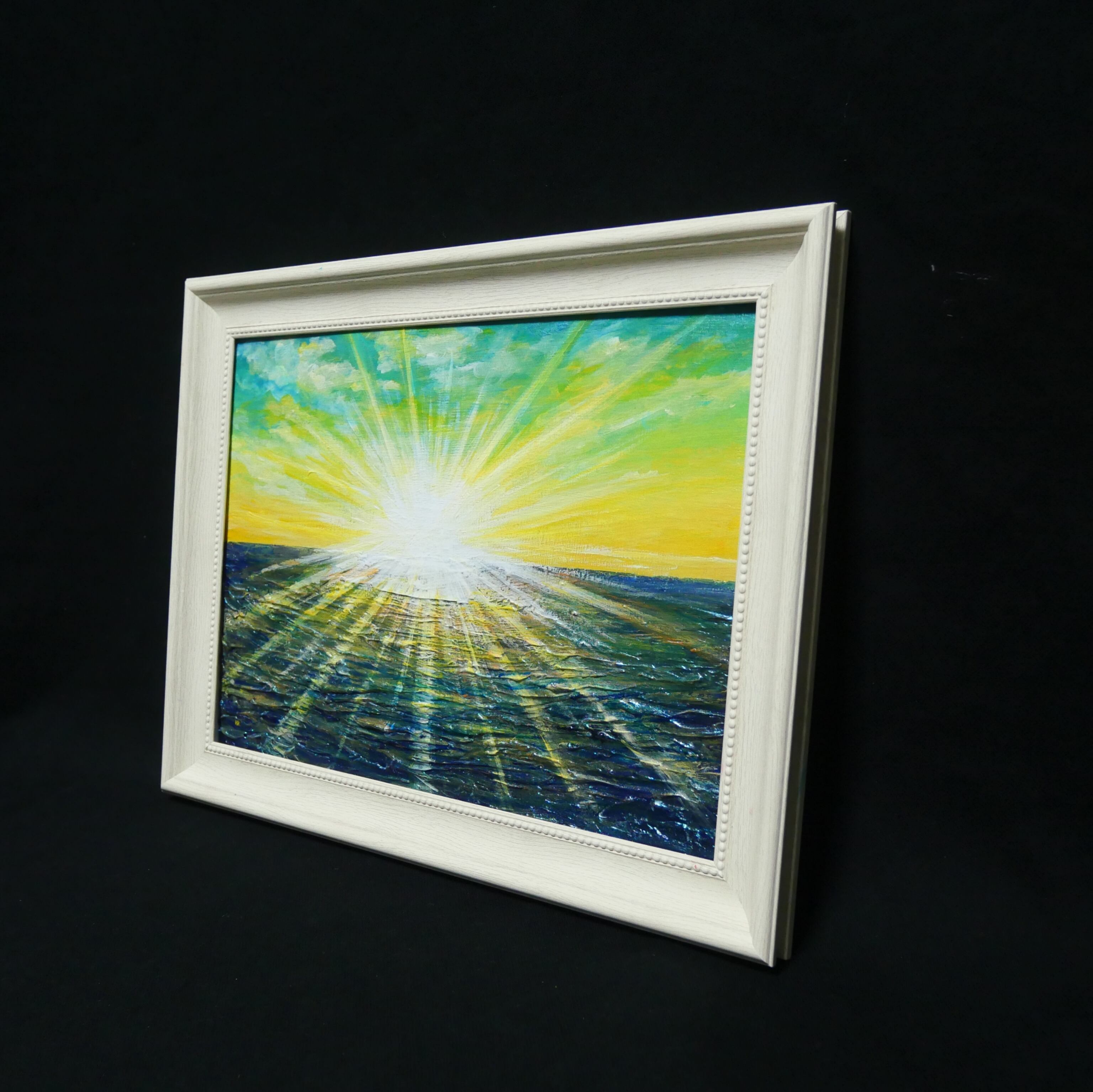 油絵 油彩 油彩画 絵 絵画 【希望の朝】 | HIROSHI1990