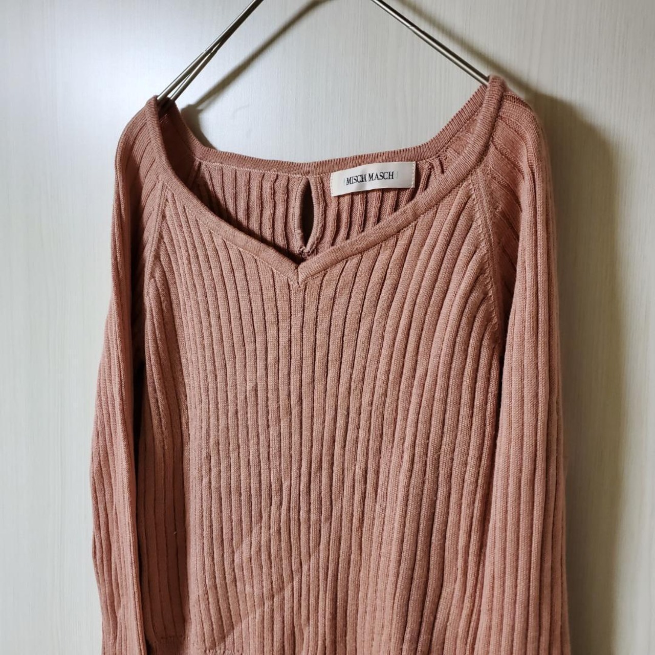 【USED】ミッシュマッシュ　ピンクニット　春向け　柔らか素材