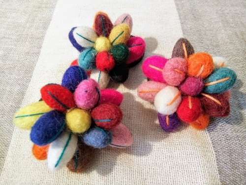 フェルトのヘアゴム