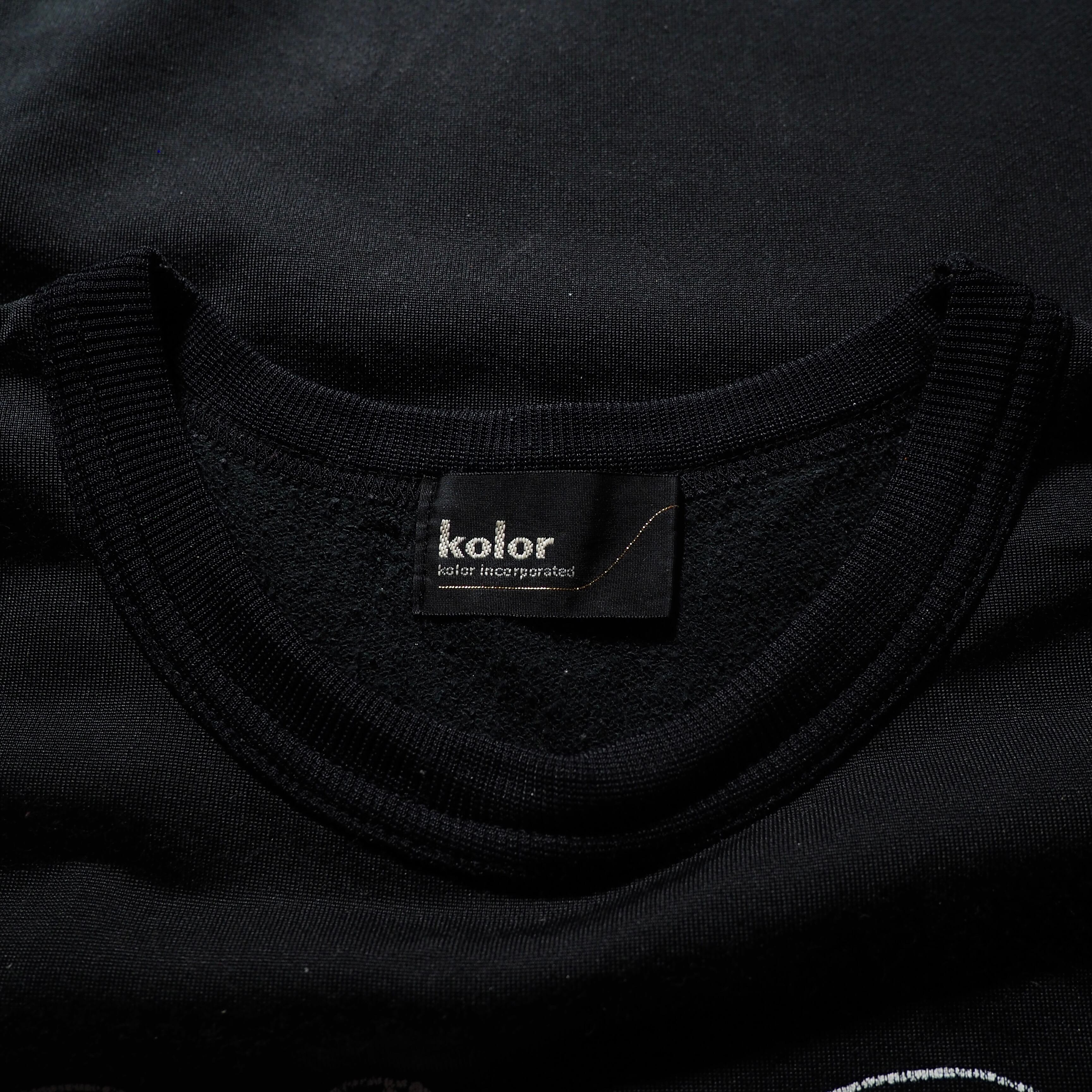 ” kolor ” ” 76 Number ” hand painted Rude taste Black Tee