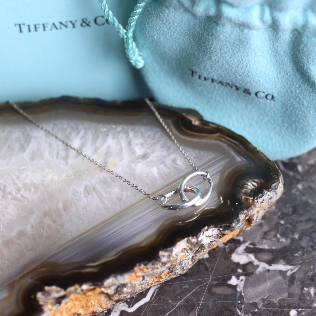 TIFFANY&CO DOUBLE LOOP SILVER NECKLACE/ティファニーダブルループ 