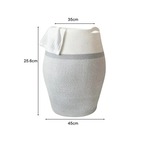 丸型 ランドリーバスケット ロープ編み ハンドル付 衣類収納 小物収納 高さ26cm ２色 おしゃれ 北欧
