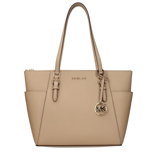 【新品】MICHAEL KORS マイケルコース レディース ショルダーバッグ レザー ベージュ 35T0GCFT7LCAMEL