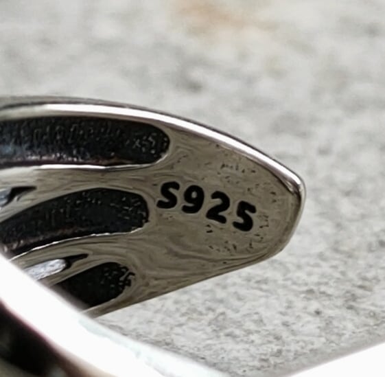 silver925トリニティーシルバーリング Trinity ring 925刻印インポート