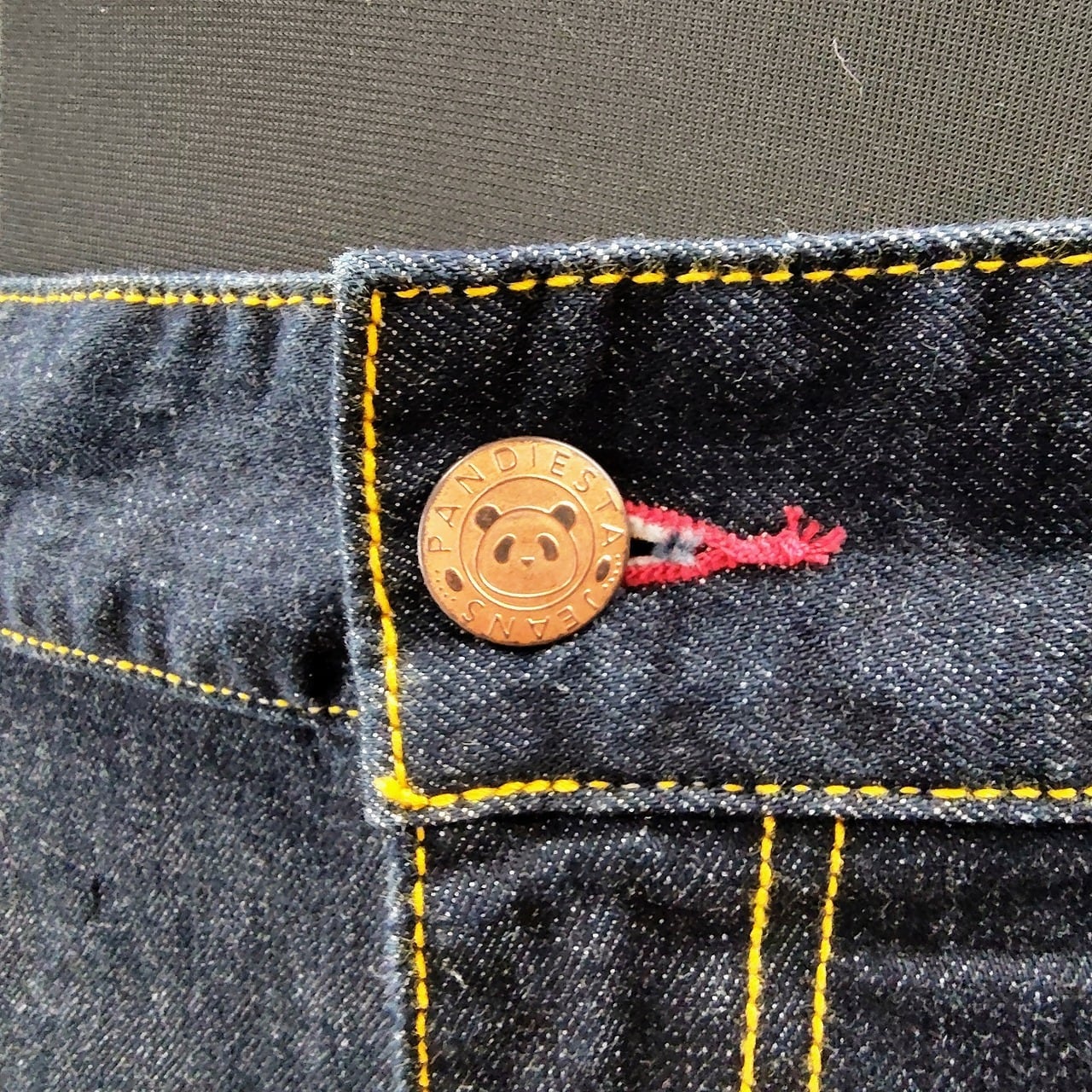 パンディエスタHONDAコラボ 刺繍デニムパンツ 38インチ 紺 Denim pants