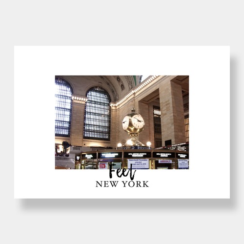 Feel NEW YORK ポスター〈Grand Central Terminal〉A4