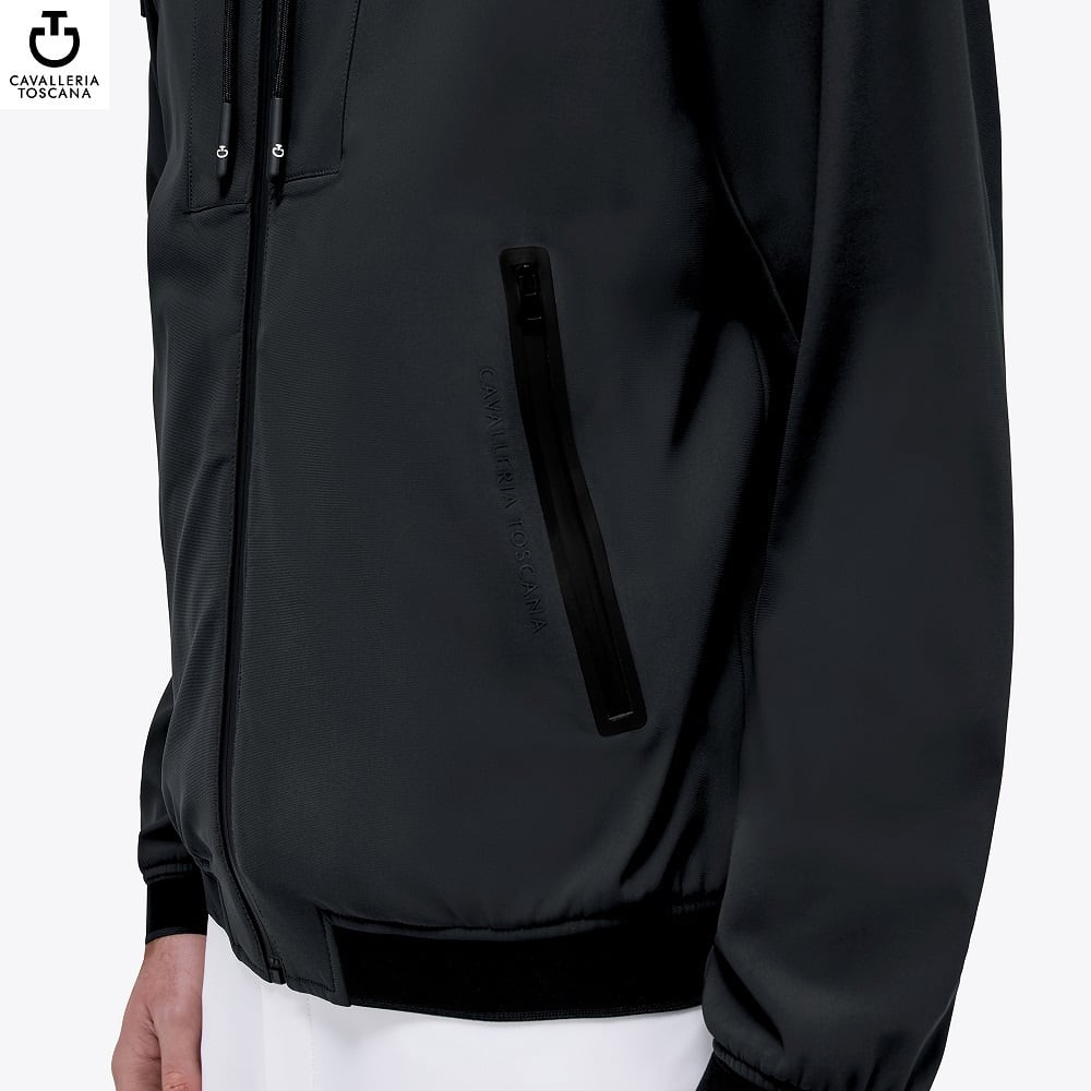 GIU287CTメンズJersey and Velvet Hooded Full Zip NY112 | 乗馬用品