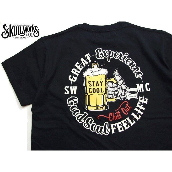 SKULL WORKS Tシャツ スカルビアーTシャツ 112019 ビールジョッキ半袖T