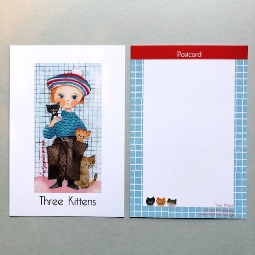 POST CARD「Three Kittens」no.177