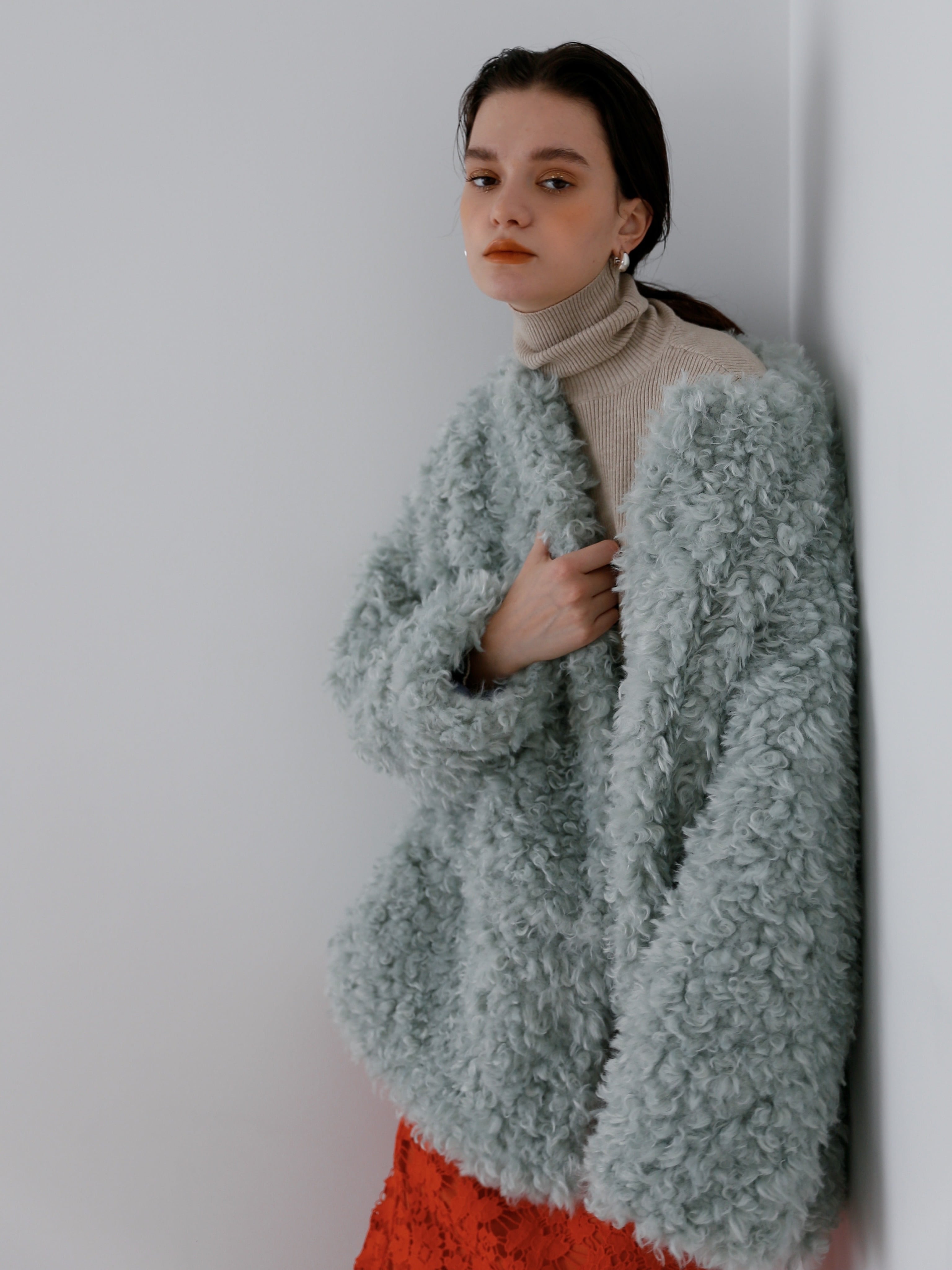 男女兼用 新品、未使用 新品 katrin tokyo 4way eco fur coat(blue