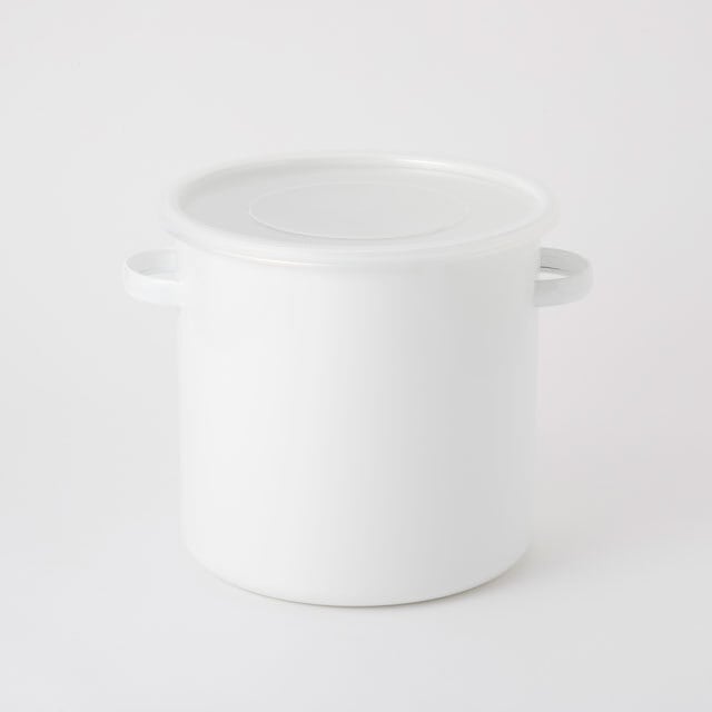 ラウンドストッカー21cm（野田琺瑯） | 発酵食大学 購買部